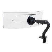 Ergotron HX Monitor Arm mit HD-Gelenk Tischhalterung mit patentierter CF-Technologie für 124,46 cm (49") Curved Monitore