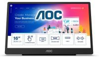 AOC 16T2 portabler Touch Monitor 39,49 cm (15,6 Zoll)